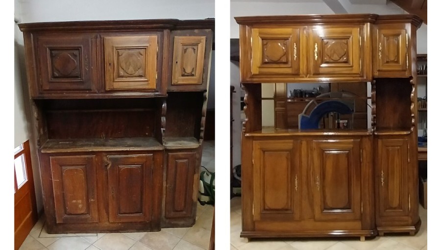 EBENISTERIE RESTAURATION AVANT APRES